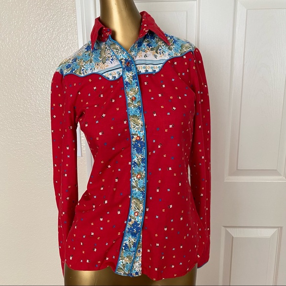 Tem Tex Vintage Floral Top - Picture 1 of 10